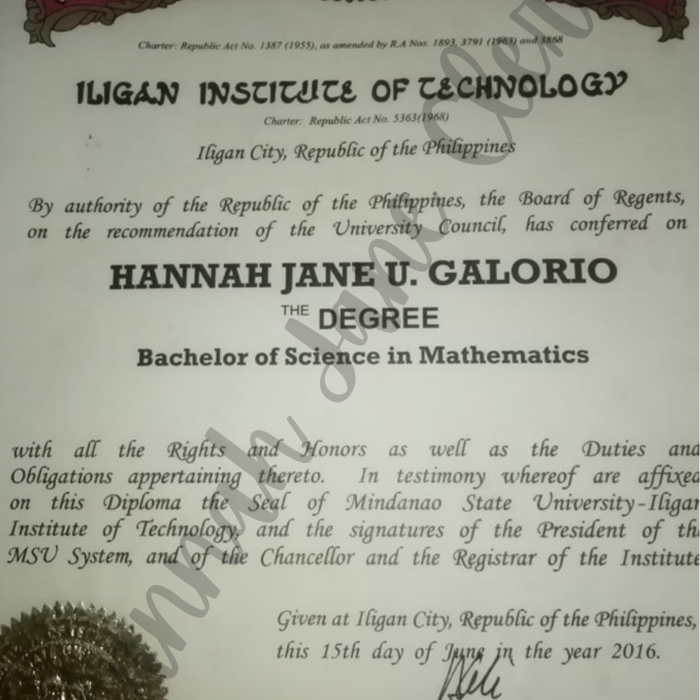 BS MATH DIPLOMA